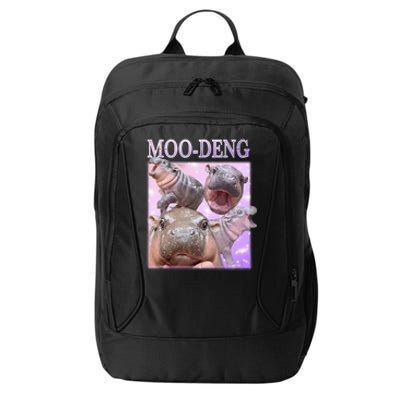 Moodeng The Famous Baby Pigmy Hippo Moodeng City Backpack