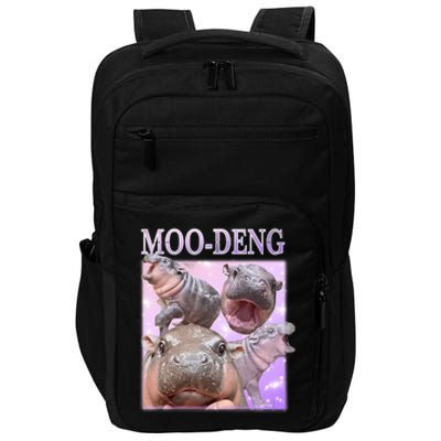 Moodeng The Famous Baby Pigmy Hippo Moodeng Impact Tech Backpack