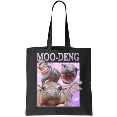 Moodeng The Famous Baby Pigmy Hippo Moodeng Tote Bag