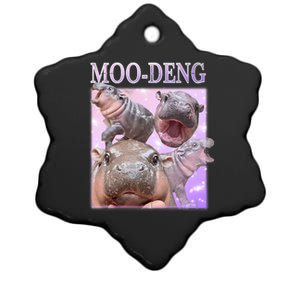 Moodeng The Famous Baby Pigmy Hippo Moodeng Ceramic Star Ornament