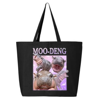 Moodeng The Famous Baby Pigmy Hippo Moodeng 25L Jumbo Tote