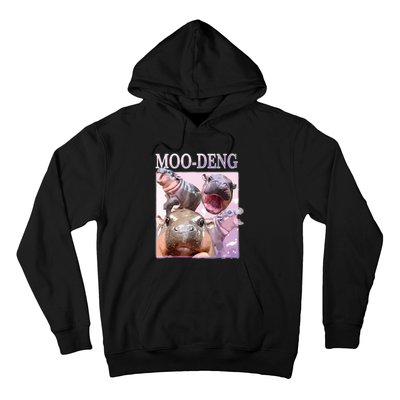 Moodeng The Famous Baby Pigmy Hippo Moodeng Hoodie