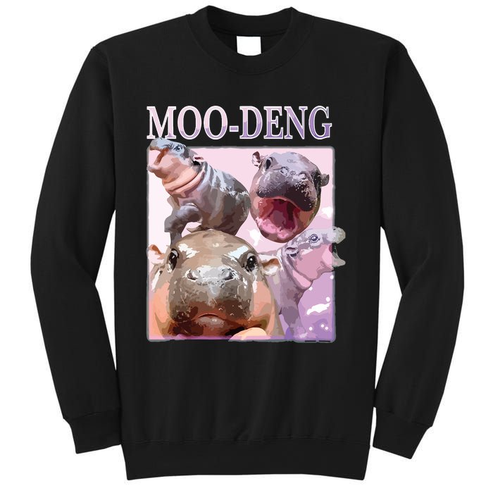 Moodeng The Famous Baby Pigmy Hippo Moodeng Sweatshirt