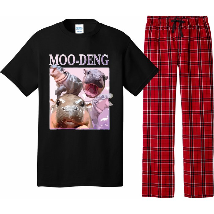 Moodeng The Famous Baby Pigmy Hippo Moodeng Pajama Set