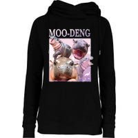 Moodeng The Famous Baby Pigmy Hippo Moodeng Womens Funnel Neck Pullover Hood