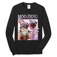 Moodeng The Famous Baby Pigmy Hippo Moodeng Tall Long Sleeve T-Shirt