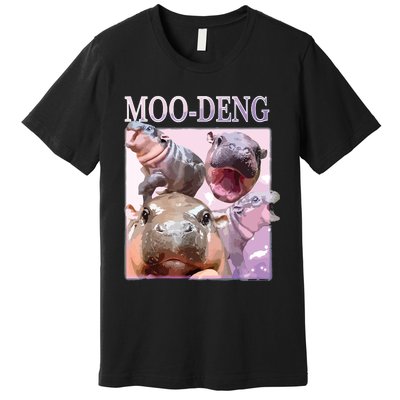 Moodeng The Famous Baby Pigmy Hippo Moodeng Premium T-Shirt