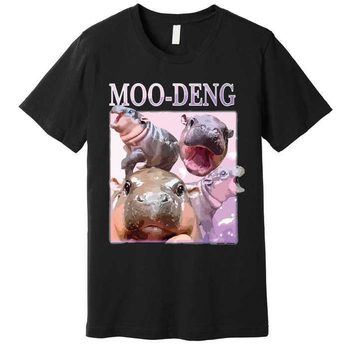 Moodeng The Famous Baby Pigmy Hippo Moodeng Premium T-Shirt