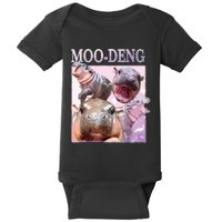 Moodeng The Famous Baby Pigmy Hippo Moodeng Baby Bodysuit