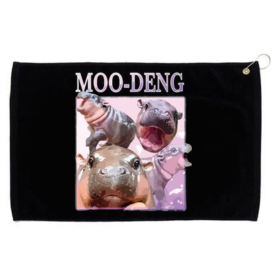 Moodeng The Famous Baby Pigmy Hippo Moodeng Grommeted Golf Towel