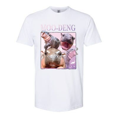 Moodeng The Famous Baby Pigmy Hippo Moodeng Softstyle CVC T-Shirt