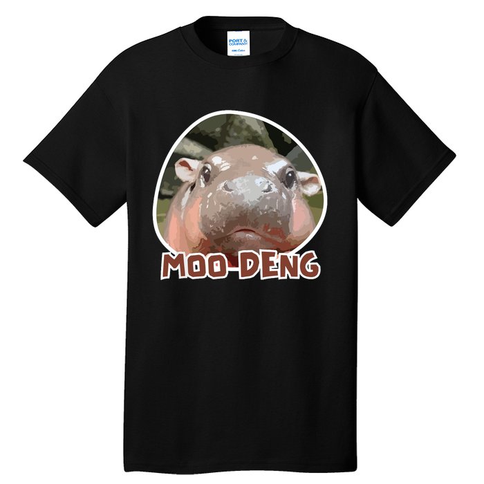 Moodeng The Famous Cute Baby Pigmy Hippo In Thailand Tall T-Shirt