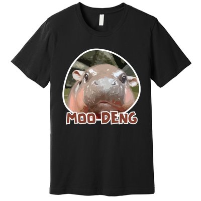 Moodeng The Famous Cute Baby Pigmy Hippo In Thailand Premium T-Shirt