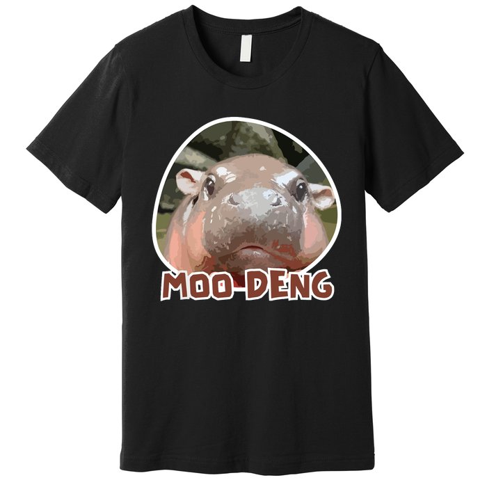 Moodeng The Famous Cute Baby Pigmy Hippo In Thailand Premium T-Shirt