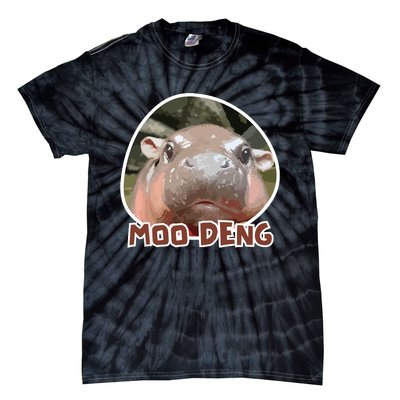 Moodeng The Famous Cute Baby Pigmy Hippo In Thailand Tie-Dye T-Shirt