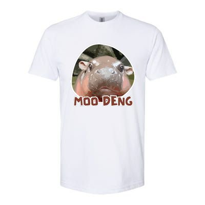 Moodeng The Famous Cute Baby Pigmy Hippo In Thailand Softstyle CVC T-Shirt