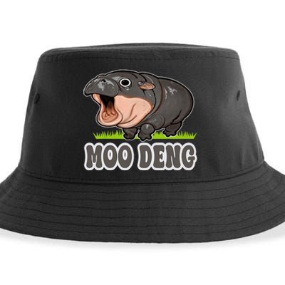 Moodeng The Famous Baby Pigmy Hippo Moodeng Sustainable Bucket Hat