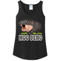 Moodeng The Famous Baby Pigmy Hippo Moodeng Ladies Essential Tank