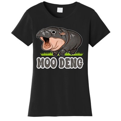 Moodeng The Famous Baby Pigmy Hippo Moodeng Women's T-Shirt