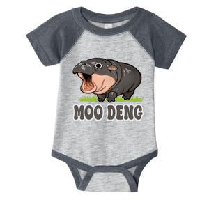 Moodeng The Famous Baby Pigmy Hippo Moodeng Infant Baby Jersey Bodysuit