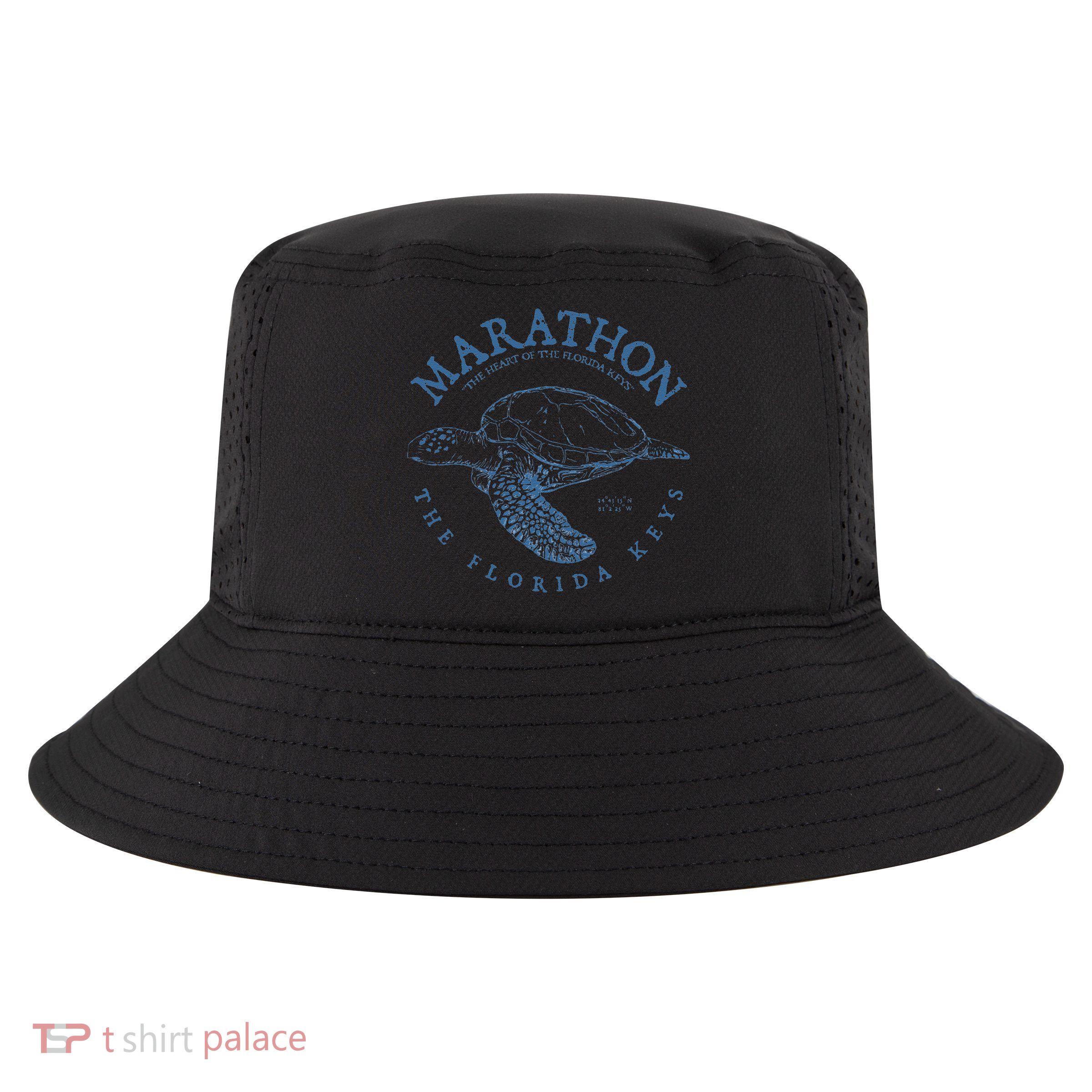 Marathon Turtle Florida Keys Scuba Fishing Diving Tee Cool Comfort Performance Bucket Hat