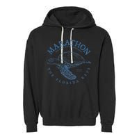 Marathon Turtle Florida Keys Scuba Fishing Diving Tee Garment-Dyed Fleece Hoodie