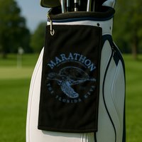 Marathon Turtle Florida Keys Scuba Fishing Diving Tee Golf Towel
