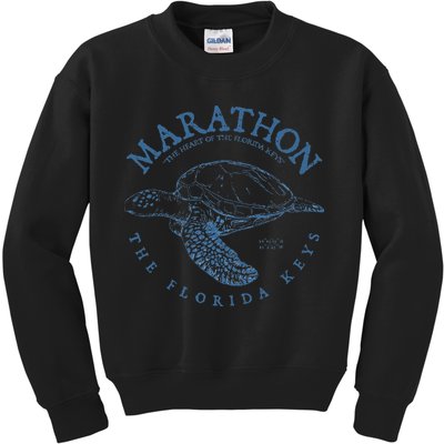 Marathon Turtle Florida Keys Scuba Fishing Diving Tee Kids Sweatshirt
