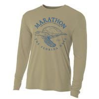 Marathon Turtle Florida Keys Scuba Fishing Diving Tee Cooling Performance Long Sleeve Crew