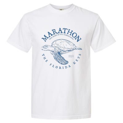 Marathon Turtle Florida Keys Scuba Fishing Diving Tee Garment-Dyed Heavyweight T-Shirt