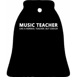 Music Teacher Funny Music Teacher Ceramic Bell Ornament