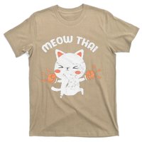 Meow Thai Funny Cat Kitten Martial Art Kickboxing Vintage T-Shirt