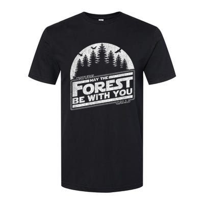 May The Forest Be With You Nature Camp Distressed Graphic Softstyle CVC T-Shirt