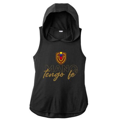 Mano Tengo Fe Ladies PosiCharge Tri-Blend Wicking Draft Hoodie Tank