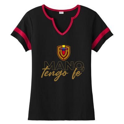 Mano Tengo Fe Ladies Halftime Notch Neck Tee