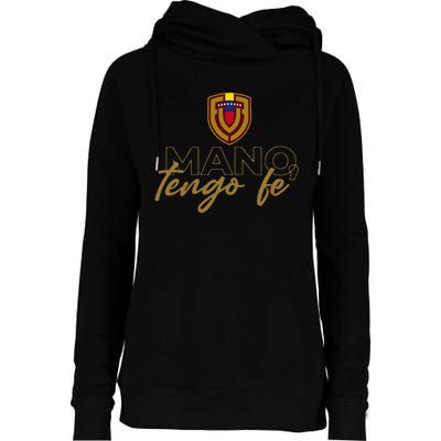 Mano Tengo Fe Womens Funnel Neck Pullover Hood