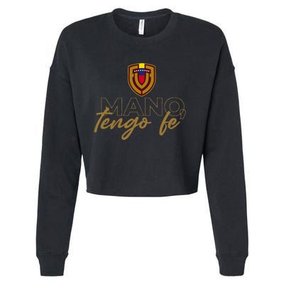 Mano Tengo Fe Cropped Pullover Crew