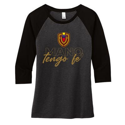 Mano Tengo Fe Women's Tri-Blend 3/4-Sleeve Raglan Shirt