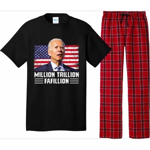 Million Trillion Fafillion Confused Biden Trump Debates 2024 Pajama Set