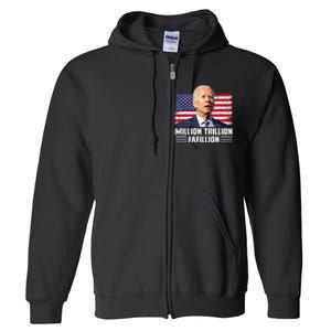 Million Trillion Fafillion Confused Biden Trump Debates 2024 Full Zip Hoodie