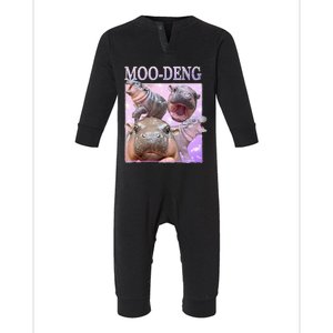 Moodeng The Famous Baby Pigmy Hippo Moodeng Infant Fleece One Piece