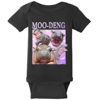 Moodeng The Famous Baby Pigmy Hippo Moodeng Baby Bodysuit