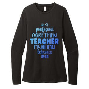 Multilingual Teacher Foreign Language Teachers Esl Tesol Efl Cool Gift Womens CVC Long Sleeve Shirt