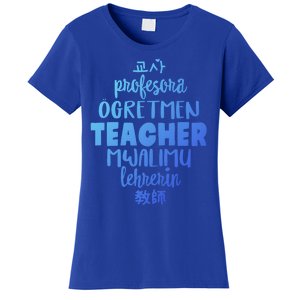 Multilingual Teacher Foreign Language Teachers Esl Tesol Efl Cool Gift Women's T-Shirt