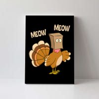 Meow Turkey Funny Thanksgiving Canvas