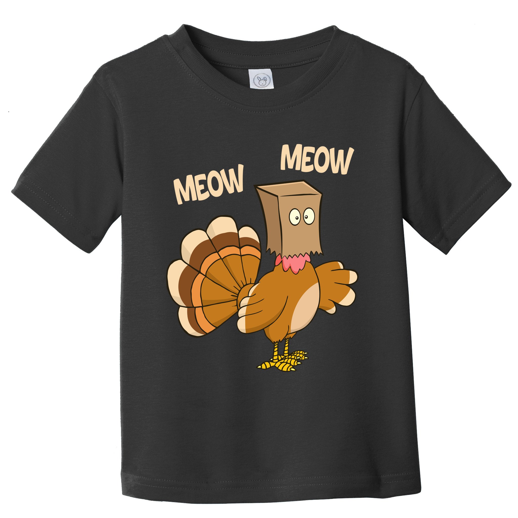 Meow Turkey Funny Thanksgiving Toddler T-Shirt