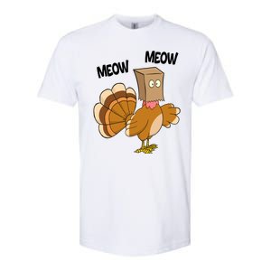 Meow Turkey Funny Thanksgiving Softstyle® CVC T-Shirt