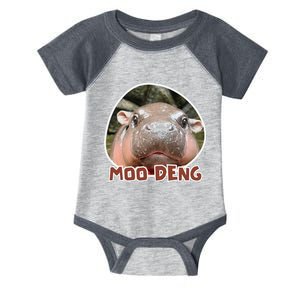 Moodeng The Famous Cute Baby Pigmy Hippo In Thailand Gift Infant Baby Jersey Bodysuit