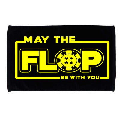 May The Flop Be With You Funny Holdem Poker Card Player Gift Microfiber Hand Towel