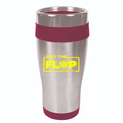 May The Flop Be With You Funny Holdem Poker Card Player Gift 16oz Travel Tumbler